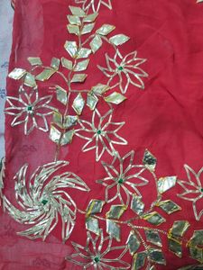 Handmade Gota Patti saree