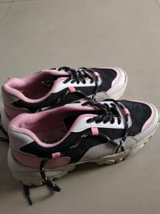 Pink &amp; White Chunky Sneakers | Like New