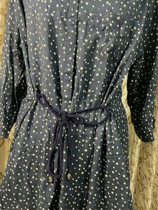 Blue Star Print Tunic Top