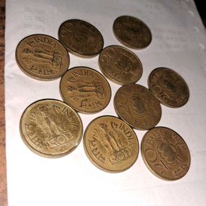 10 Brass 1960-70s twenty paisa Lotus