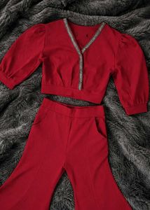 Chic Red Co-ord Set