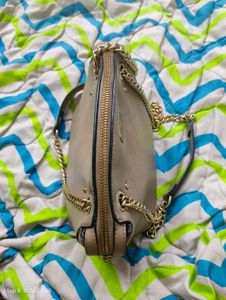 Van Heusen beige Shoulder Bag with Gold Chain