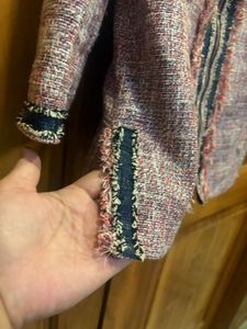 Chic Pink Tweed Jacket