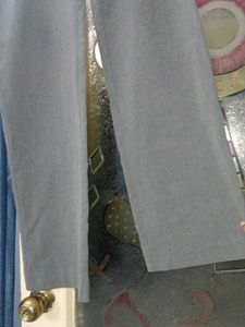 Chic Grey Wide-Leg Trousers