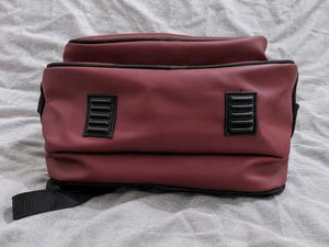 Ana Bags Burgundy PU Leather Backpack