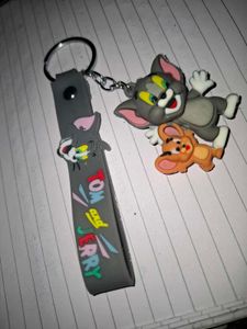 Tom &amp; Jerry Keychain (pack of 3 )