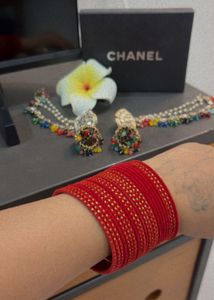 Set of Red Bangles