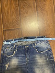 Evan London Distressed Denim Jeans