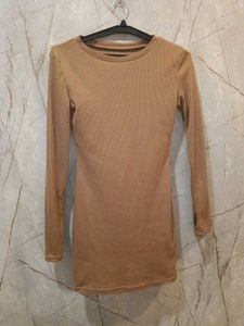 Long Sleeve Casual Mini Dress (size-S)