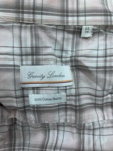 Classic White Plaid Long Sleeve Shirt