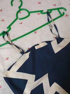 Berry lush Blue &amp; White Geometric Print Co