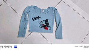 Blue Long Sleeve Top