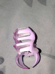 Purple Flower Hair Claw Clip