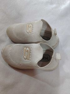 Skechers White Slip-On Sneakers