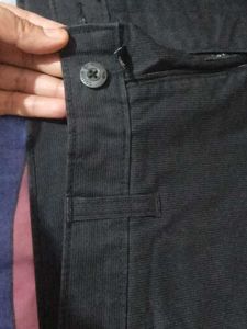 Men's Striped Cotton Blend Pants