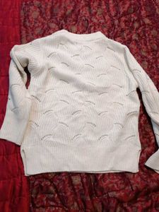 zudio Cream Knit Sweater