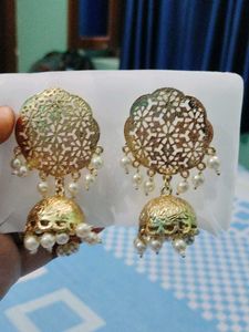 Elegant Zaveri Pearls Jhumki Earrings