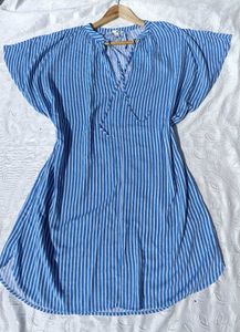 H&amp;m Striped Tie-up Dress