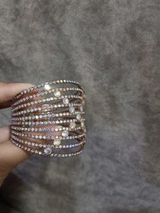 Sparkling Rhinestone Bangle Bracelet
