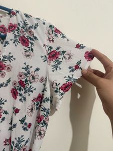 H&amp;M Adjustable Floral Wrap Dress