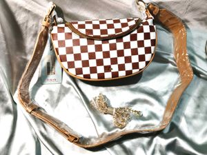 Checkered Crossbody Bag