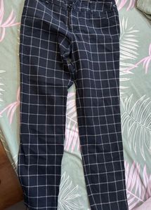 Classic Plaid Slim Fit Pants