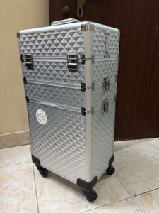 Silver Makeup Vanity
