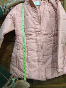 Pink Padded Jacket with Hood