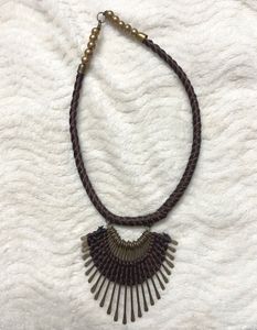 Boho Fan Statement Necklace