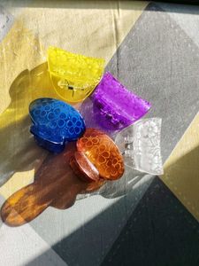 Set of 5 Colorful Hair Claw Clips
