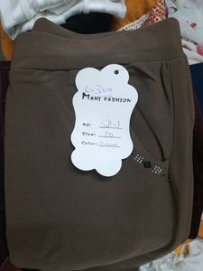 Brown Trouser Pant Bottom Wear. New. Has 2 Pockets