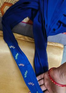 Blue Embroidered Indo Western wear