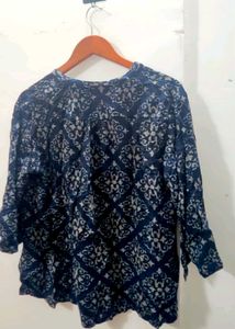 Stylish Blue Printed Kurta