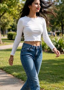 White Long Sleeve Top