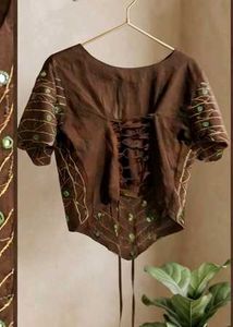 Embroidered Mirror Work Blouse