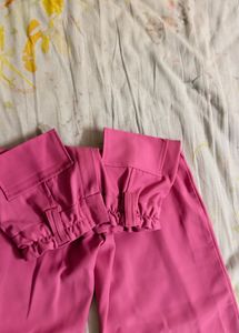 Pink Wide Leg Pants