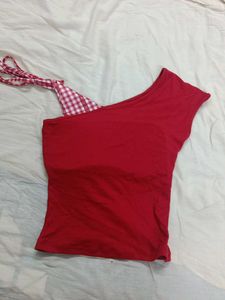 Hello Kitty One Shoulder Top