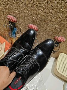 Men's Black Patent Leather Dress Shoes