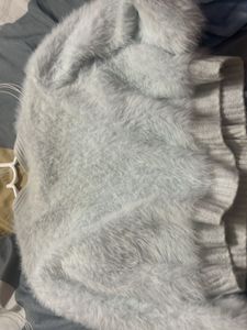 Sparkly Blue Fuzzy Cardigan
