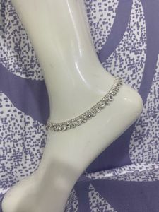 Sparkling Silver Anklet