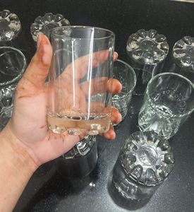 New- Set of 12 🥂 Clear Glass Tumblers