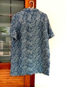 Men's Short Sleeve Tropical Print Shirt
