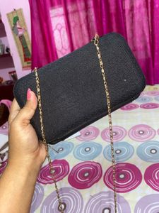 Sparkling Black Evening Clutch