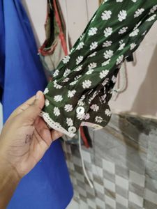Stylish Green Polka Dot Kurta
