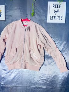 H&amp;M Light Pink Bomber Jacket