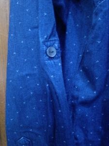 Blue Printed Shirt