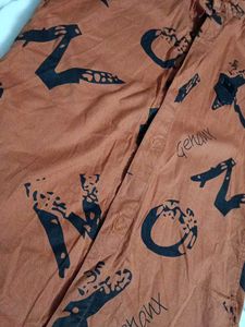Kids Orange Graphic Print Hoodie