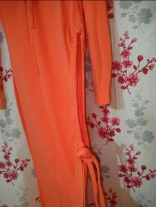 Stunning Orange Ruched Maxi Dress🍊🍤🍦🎨
