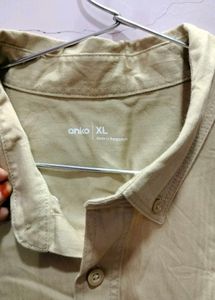 Khaki Short Sleeve Button-Down