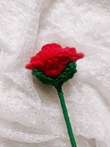 handmade crochet rose flower
